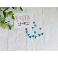 Полужемчуг 6 мм, цвет голубая бирюза №98, 5 г